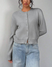 Knit Cardigan in Grey
