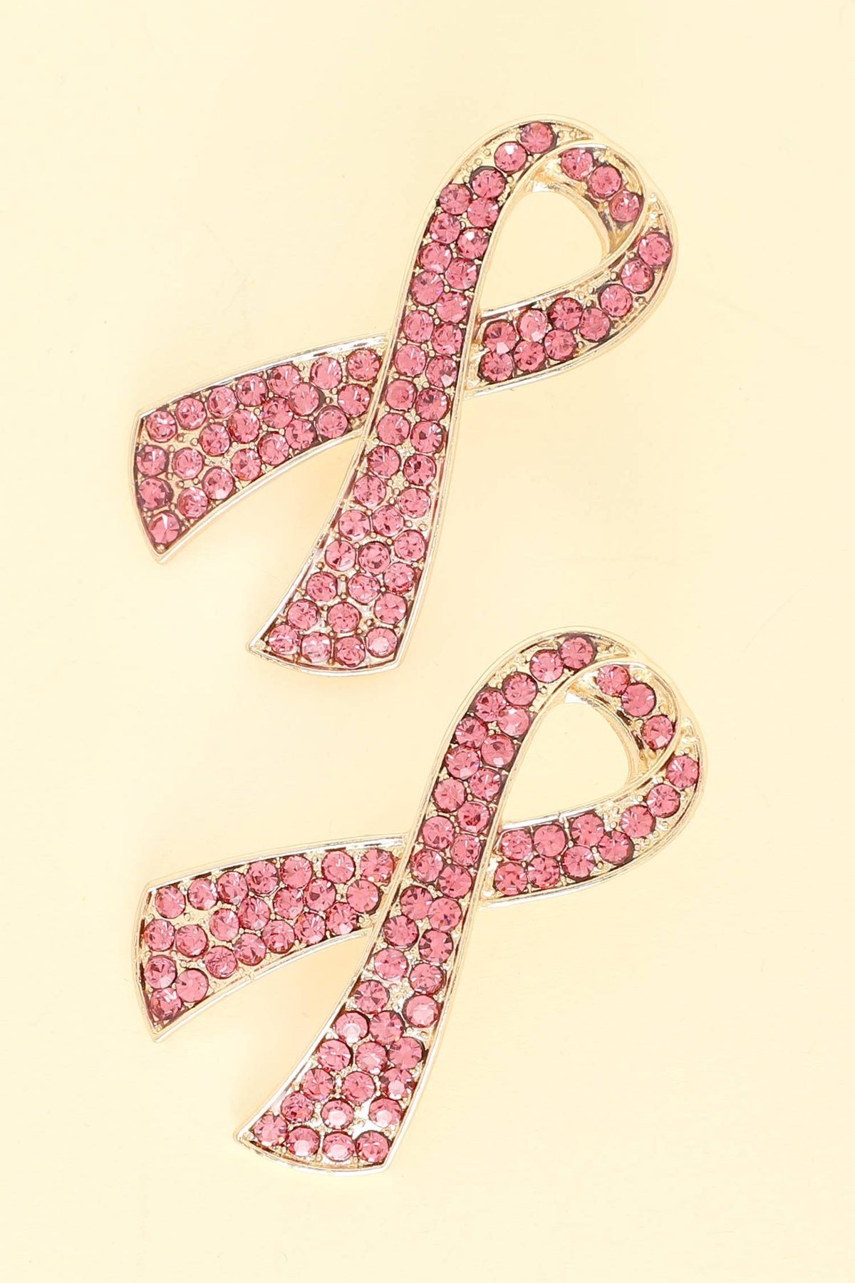 Breast Cancer Awareness Ribbon Earrings