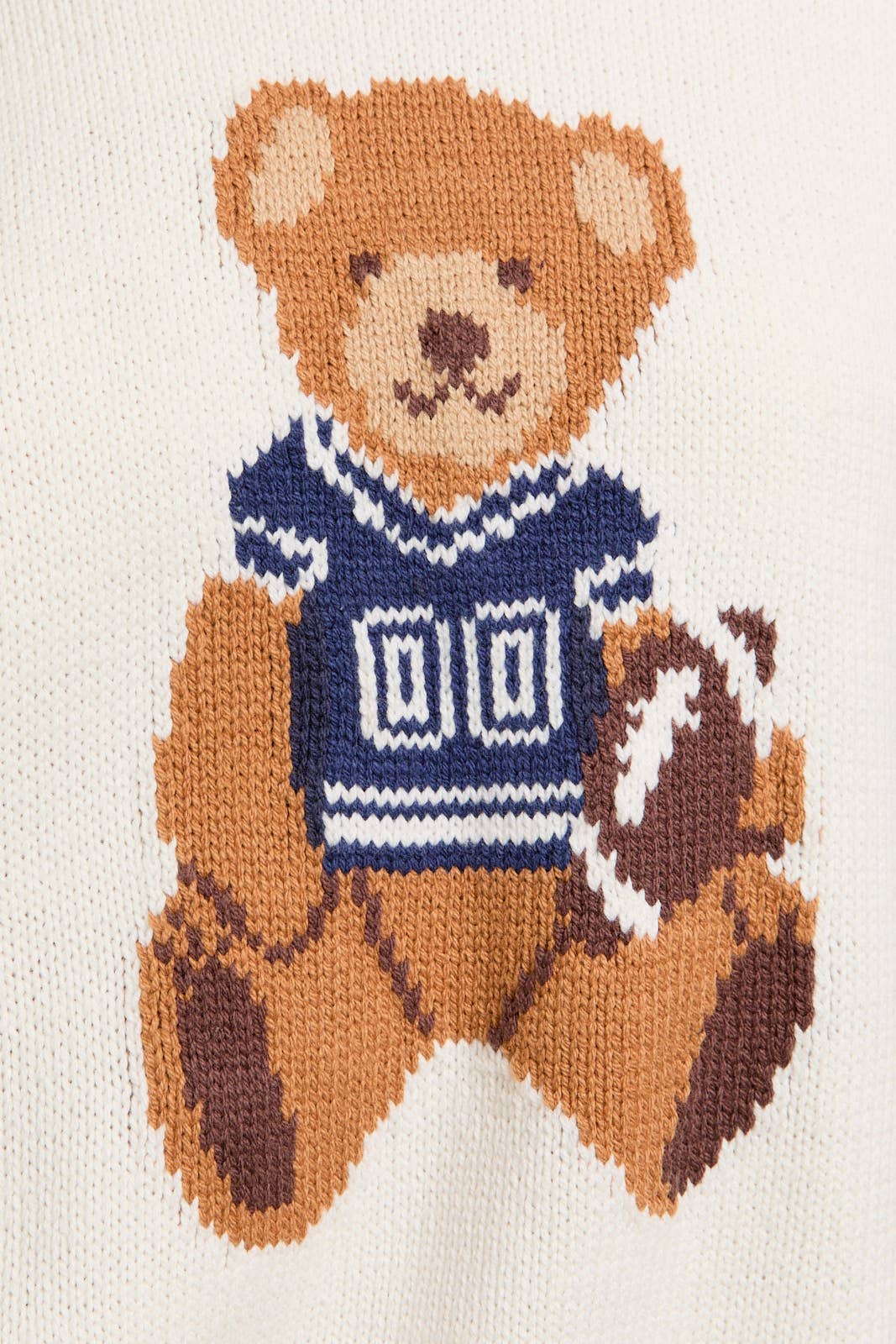 Long Sleeve Crew Neck Teddy Bear Graphic Sweater