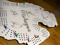 Michigan Cribbage Game Board