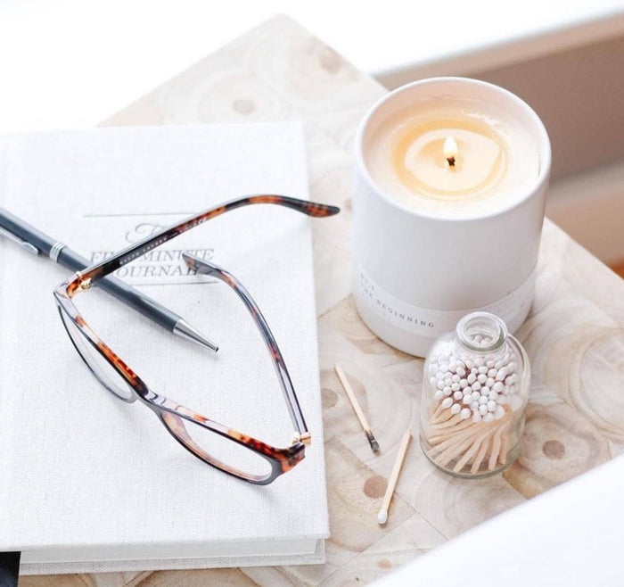 Golden Honey Fancy Matches Small Match Jar