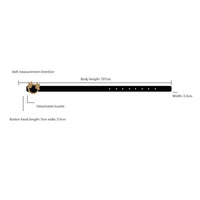 Retro Bees Buckle Belt in Black