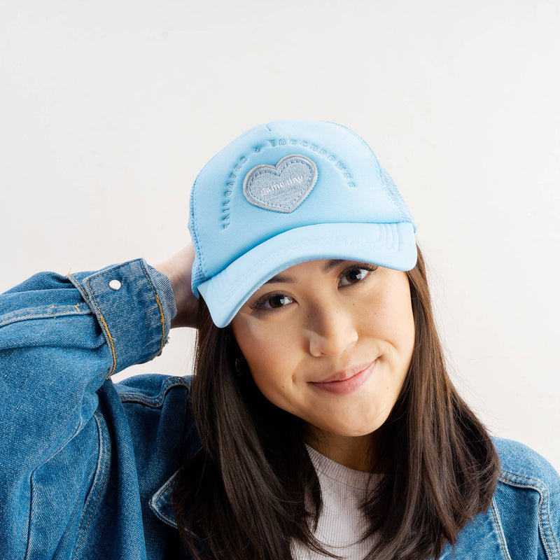 Light Blue Game Day Trucker Hat