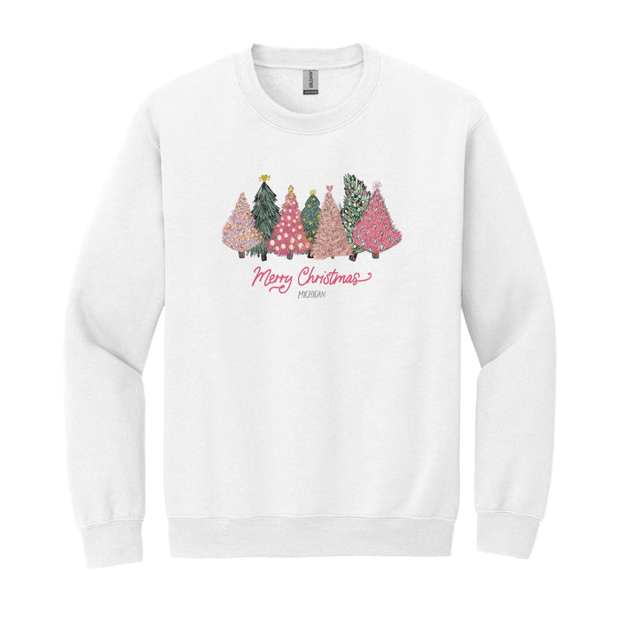 Pink Pines of Michigan Holiday Sweatshirt