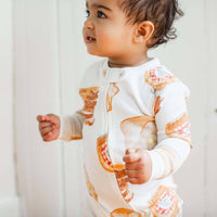 French Toast Toddler PJ Set: Eggshell