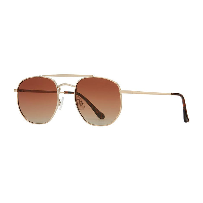 Matte Gold With Tourtise Tips, Polarized Sunglasses