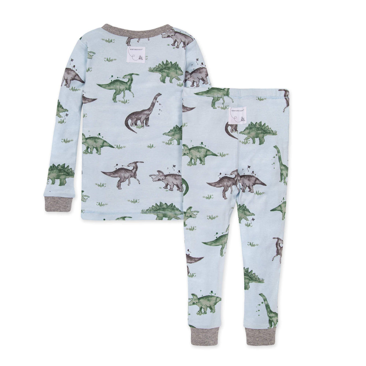 Happy Herbivores Snug Fit Infant Pajamas in Heather Grey