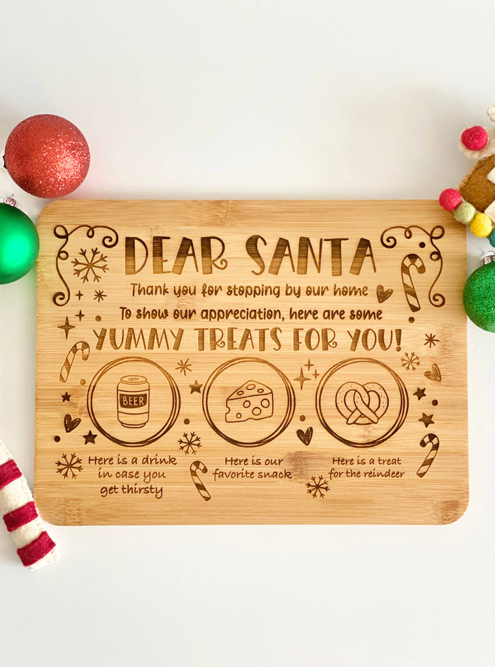 Santa Beer + Cheese Board