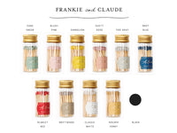 Glass Allumette Match Jar in Sage Green