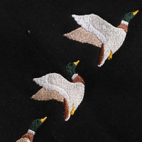 Flying Mallard Embroidered Heavyweight Fleece Sweatshirt: SAND / S