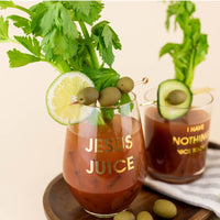 Jesus Juice Stemless Wine Glass