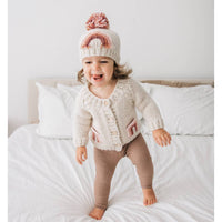 Mauve Rainbow Pocket Sweater for Babies & Toddlers