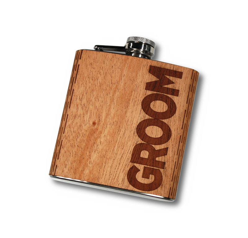 Wedding Party Hip Flasks 6 oz.
