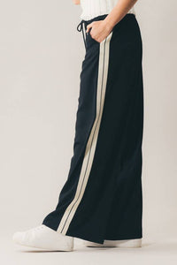 Striped Energy Pants in Black
