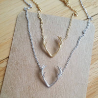Antler Necklace: Gold