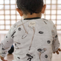 Hockey Season Organic Cotton Two-Piece Pajama Set