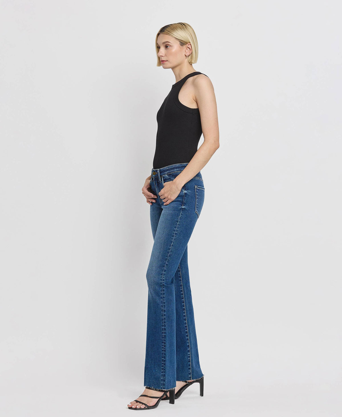 Mid-Rise Slim Bootcut Jeans