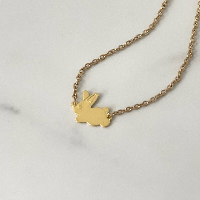 Hunny Bunny Gold Easter Necklace