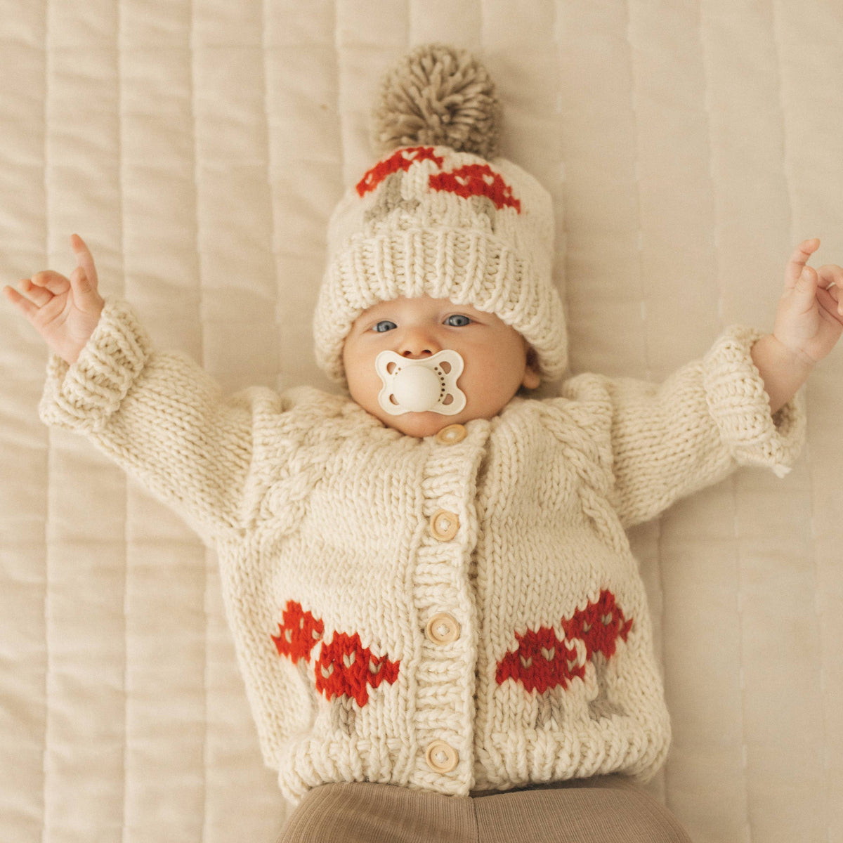 Mushroom Cardigan Sweater for Baby & Toddler