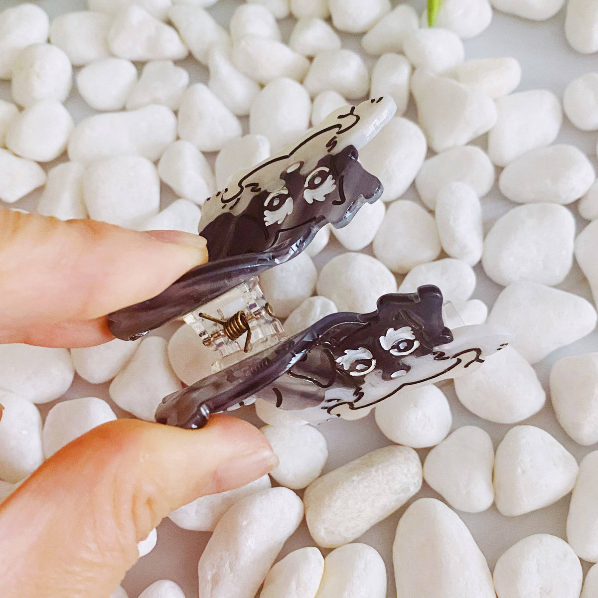 Dog Hair Claw Clip: Schnauzer