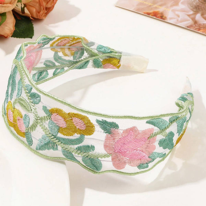Flower Headband in Green