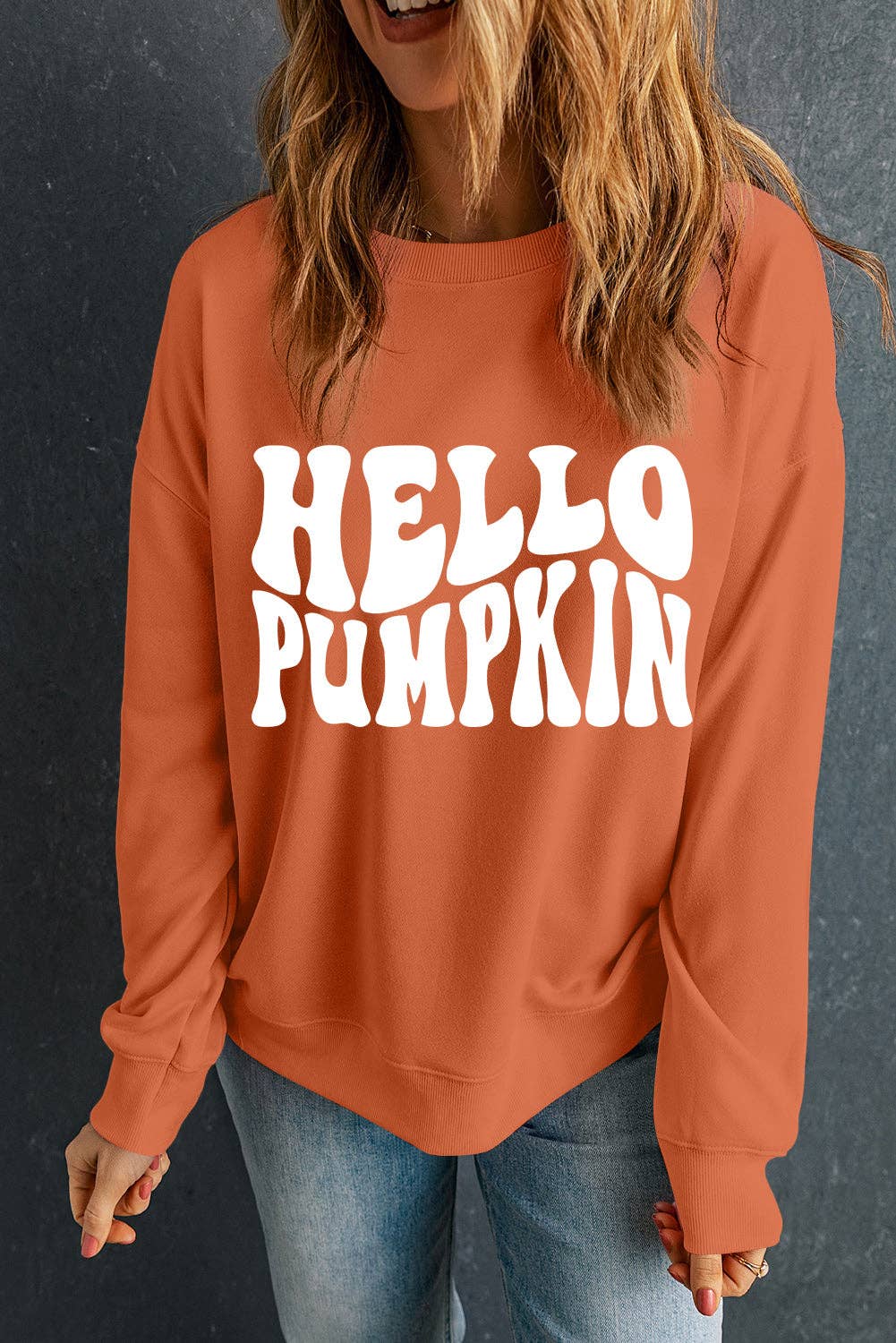 Hello Pumpkin Graphic Crewneck