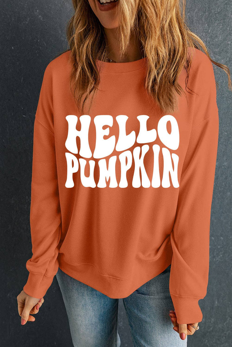 Hello Pumpkin Graphic Crewneck