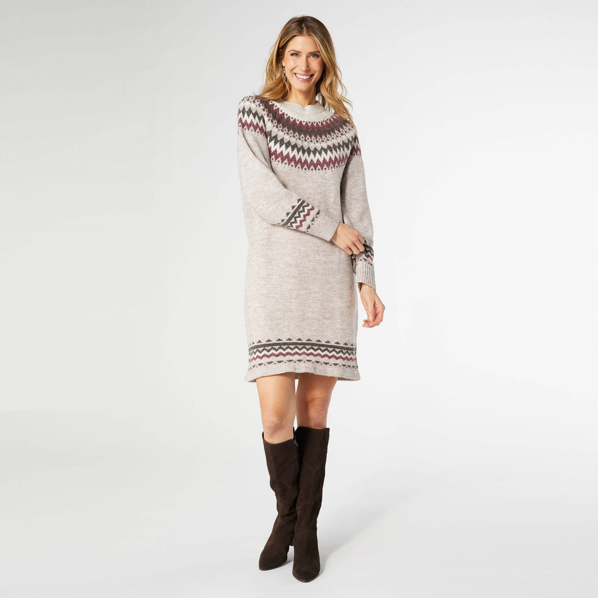 Fair Isle Sweater Dress