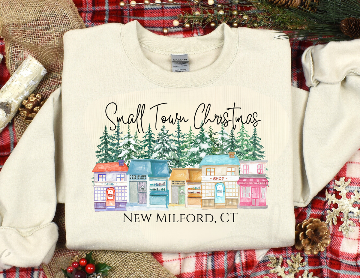 Small Town Christmas Custom City/State Sweatshirt