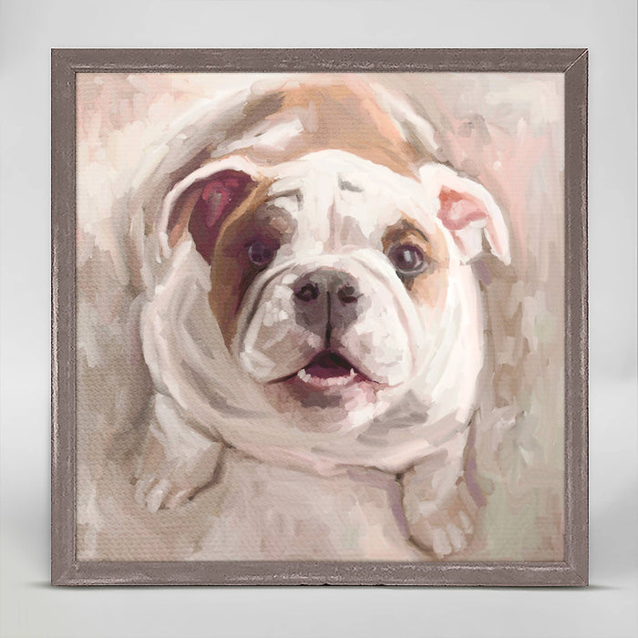 Things Are Looking Up Pup Mini Framed Canvas