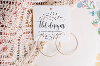 Dainty Gold Plated Hoops