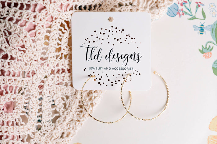 Dainty Gold Plated Hoops