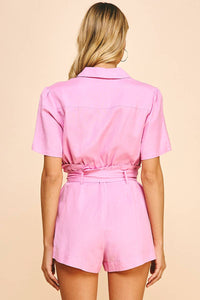 Tiered Mini Romper in Lavender
