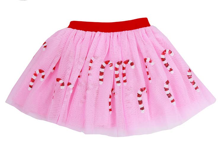 Pink Candy Cane Tutu: 7-8T
