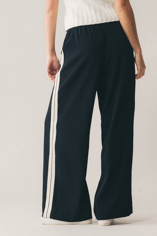 Striped Energy Pants in Black