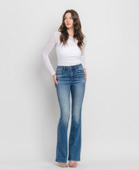High Rise Full Length Bootcut Jeans