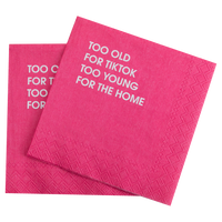 Too Old For TikTok Cocktail Napkins