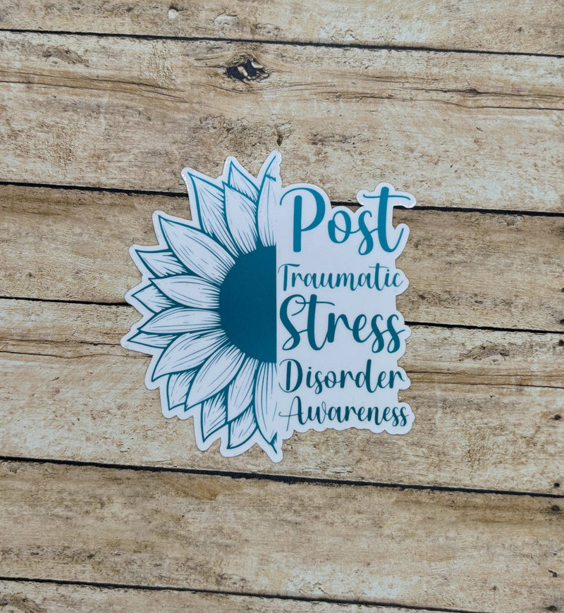 PTSD Awareness Sunflower Sticker