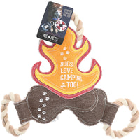 Dogs Love Camping Too - 12" Rope Dog Toy