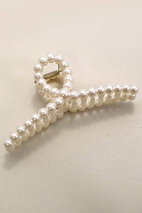 PEARL HAIR CLAW CLIPS: OVAL