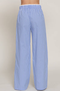 Contrast Waist Combo Boxer Straight Pants