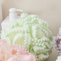 LARGE BATH POUF SUPER SOFT BATH POUF: Pink