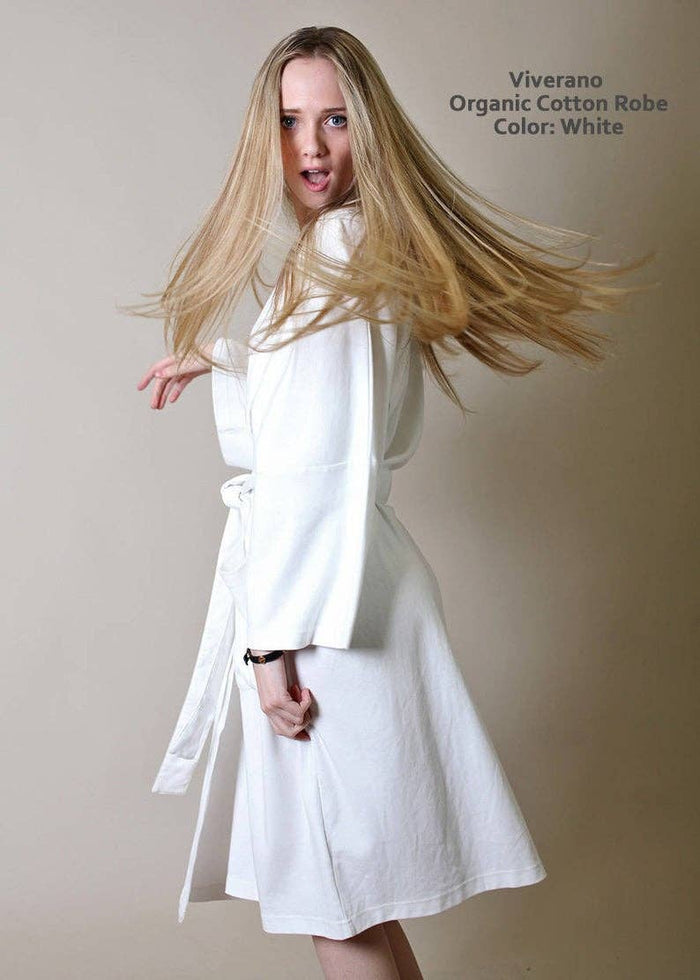 Ivory Organic Cotton Bathrobe & Spa Robe
