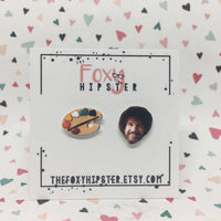 Bob Ross Stud Earrings