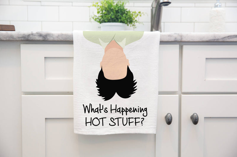 What's Happening Hot Stuff Tea Towel
