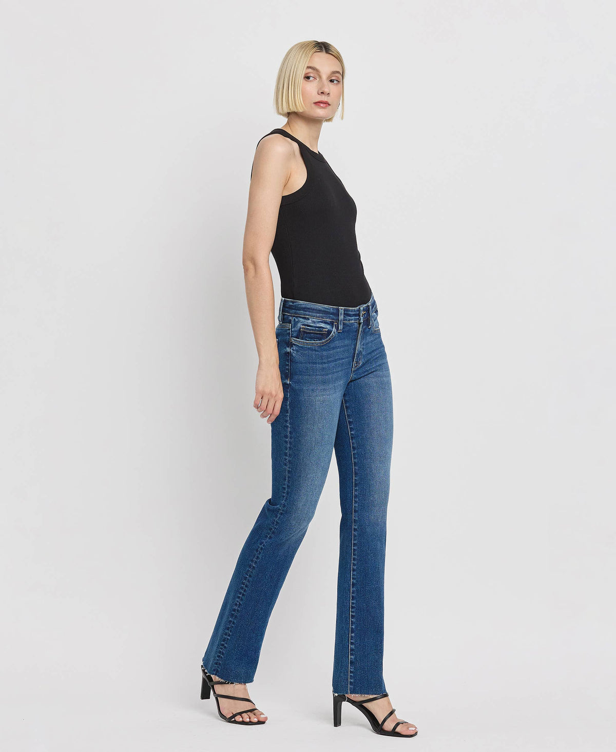 Mid-Rise Slim Bootcut Jeans