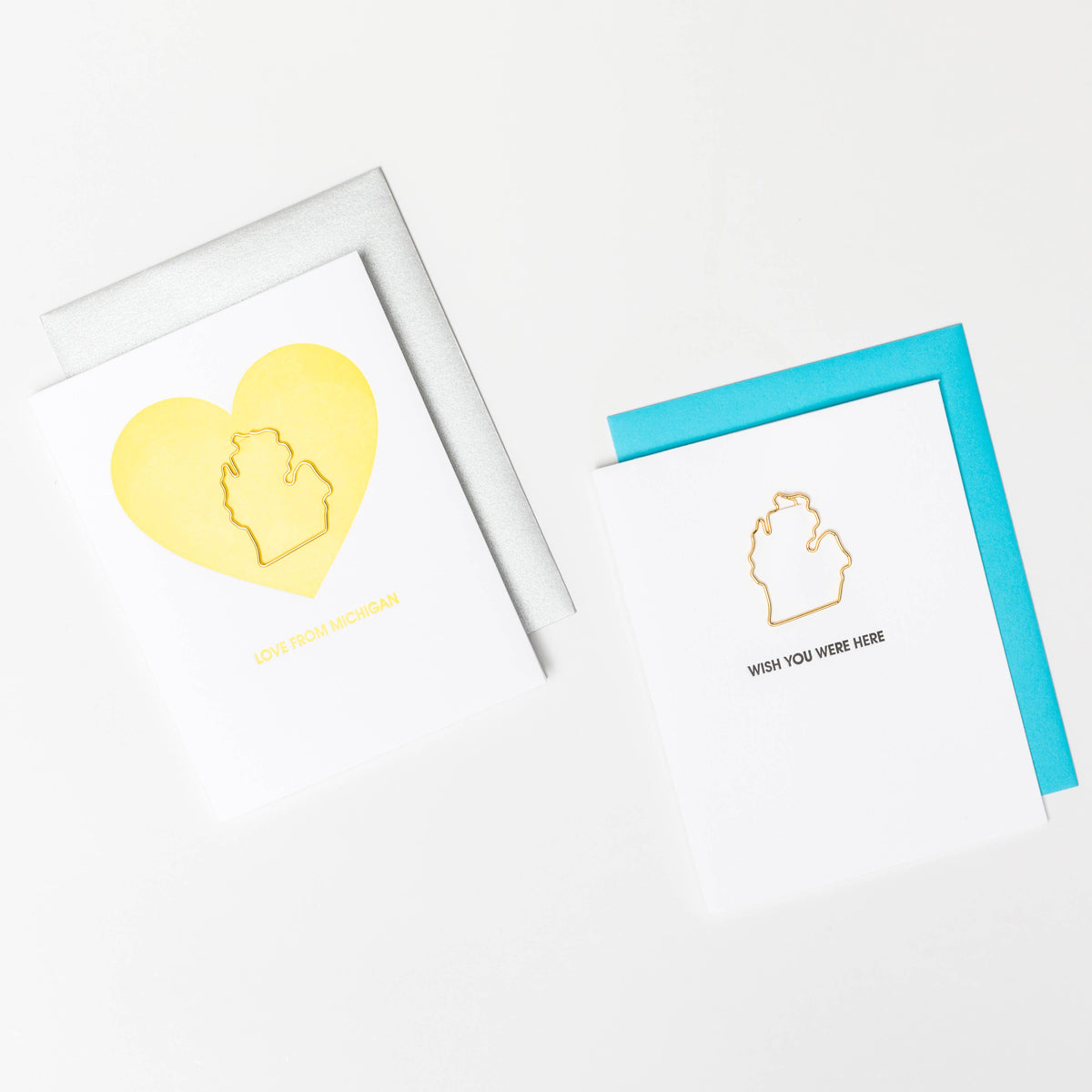 Wish You Were Here - Michigan State - Michigan PaperclipCard