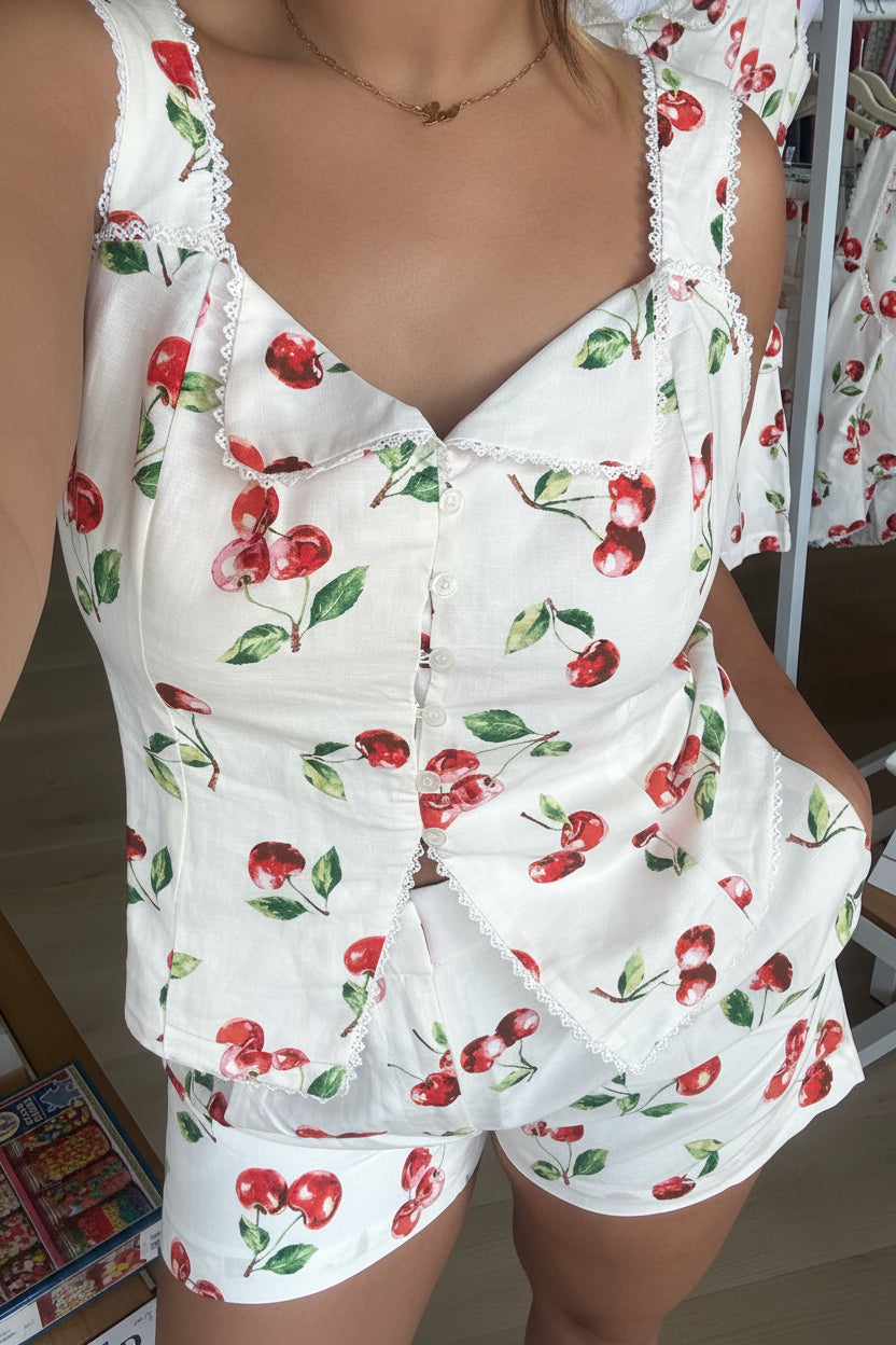 Cherry Print Bottom