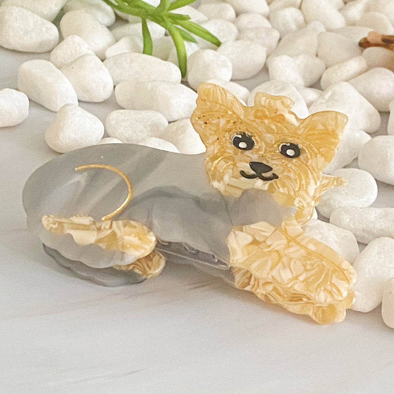 Dog Hair Claw Clip: Yorkshire Terrier