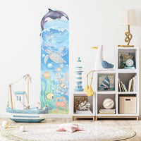 Underwater World Wall Sticker & Kid’s Growth Chart (cm)